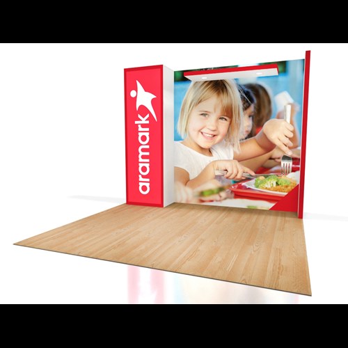 10 x 10 Display with Lightbox and Canopy