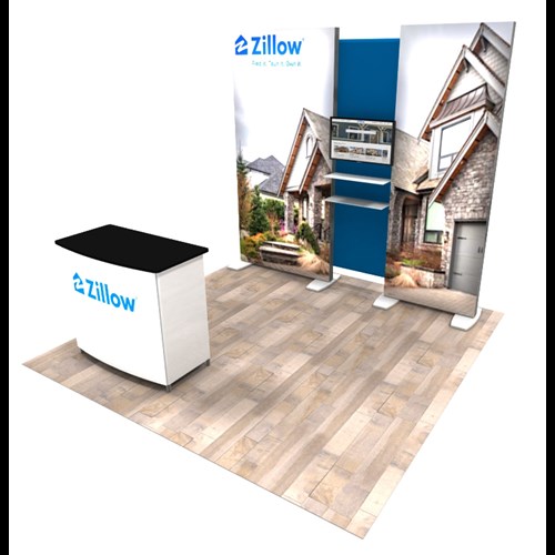 IGNITE 10' x 10' Portable Backlit Display with 4' Light-Box