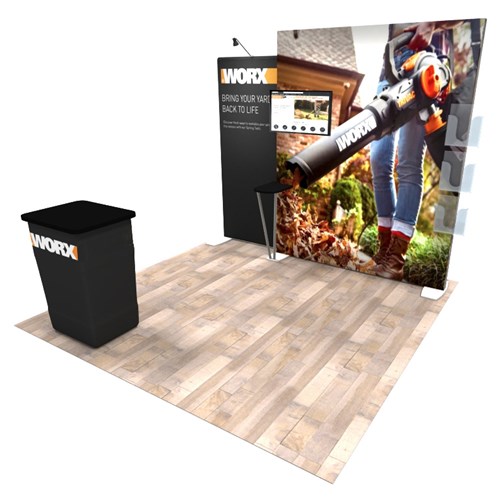 IGNITE 10' x 10' Portable Backlit Display with 7' Light-Box