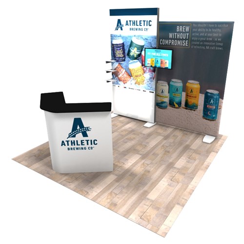IGNITE 10' x 10' Portable Backlit Display with 4' Light-Box