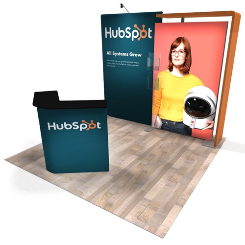 IGNITE 10' x 10' Portable Backlit Display with 4' Light-Box and Canopy