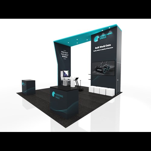 20' x 20' Island Exhibit with Tower and Canopy