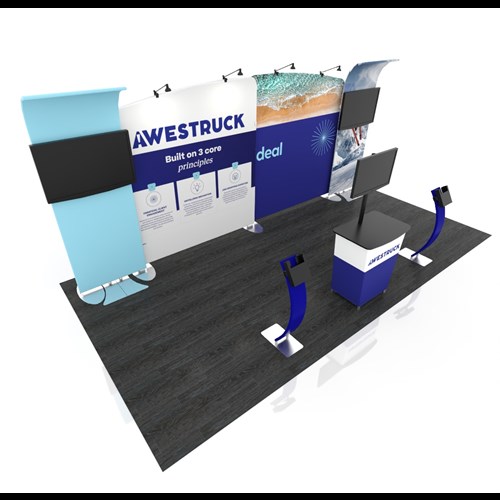 Impact 10' x 20' Portable Display with Canopy and Arc Frames