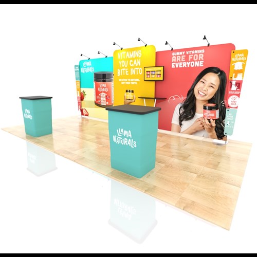 IMPACT 10' x 20' Portable Display With Straight Frames