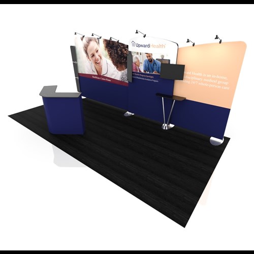 Impact 10' x 20' Portable Display with Arc and Angle Frames