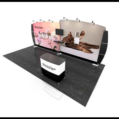Impact 10' x 20' Portable Display with Arc Frames