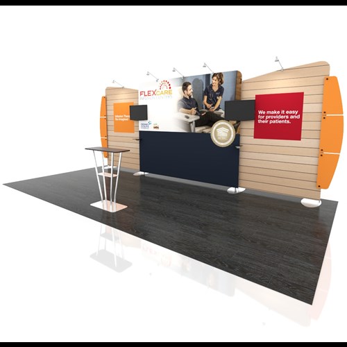 Impact 10' x 20' Portable Display with Straight and Angle Frames