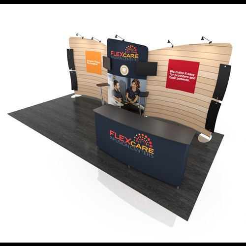 Impact 10' x 20' Portable Display with Concave and Convex Frames