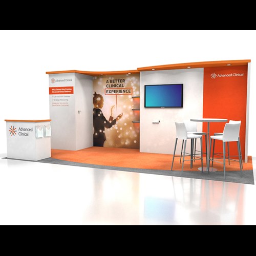 10' x 20' Custom Inline Display with Soffit lighting