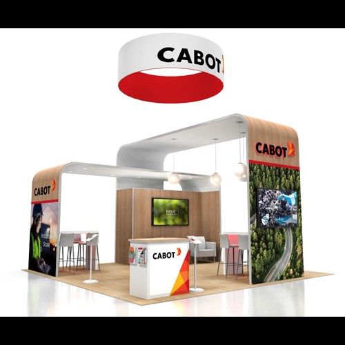 20' x 20' Rental Exhibit with Dual Canopies