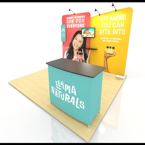 Impact 10' x 10' Portable Display with Straight and Angle Frames