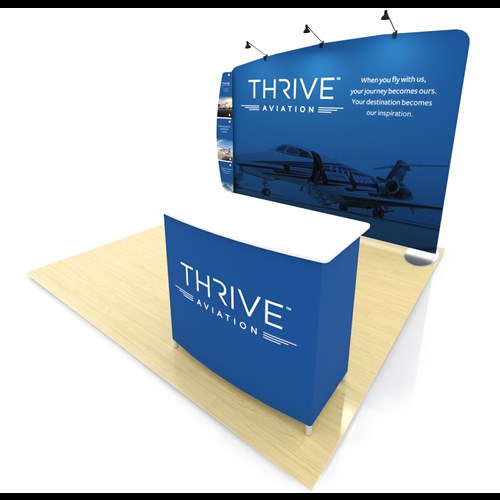 Impact 10' x 10' Portable Display with Arc Frame