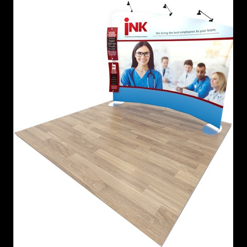 10' x 10' IMPACT Portable Display With Compound Curve Frame