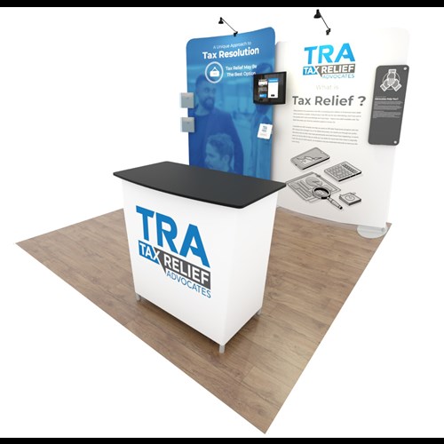 Impact 10' x 10' Portable Display With Curved Frames