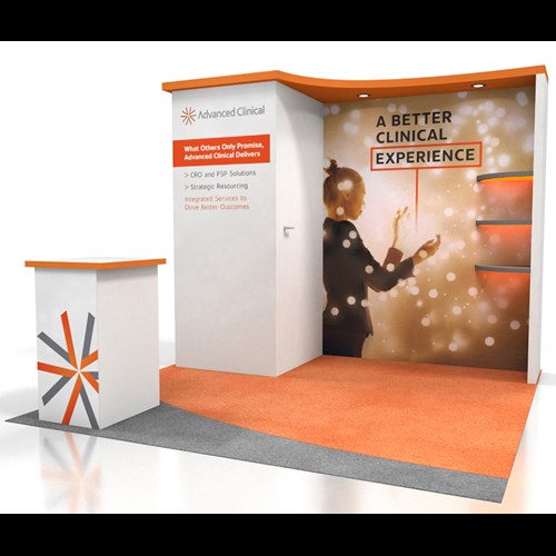 10' x 10' Display with Canopy and Walk-In Storage