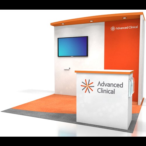 10' x 10' Inline Display with Curved Canopy