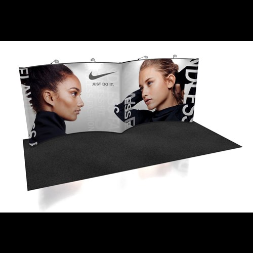 10' x 20' Pop-Up Traditional Gull-Wing Display