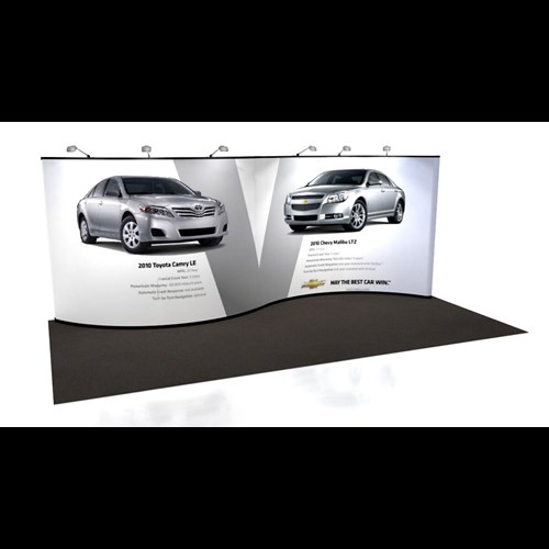 10' x 20' Pop-Up Traditional Serpentine Display