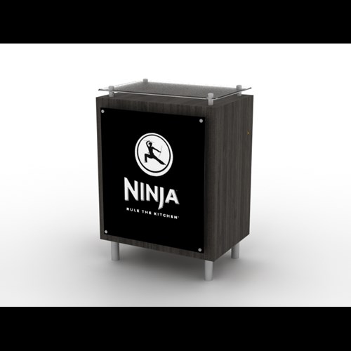 Square Counter with Legs & Plexi Top