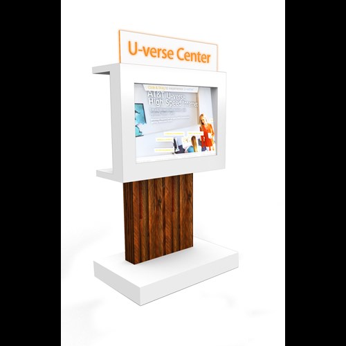 36" x 60" Kiosk with Laminated Media Box
