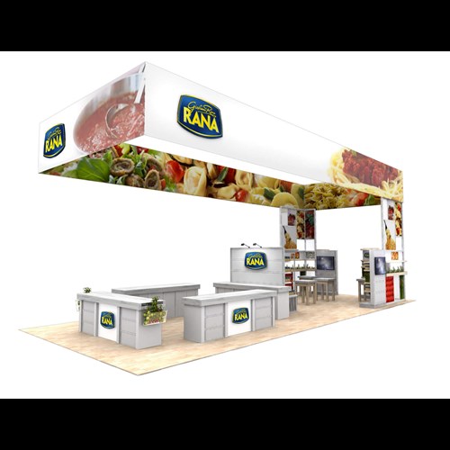 20' x 40' Island Exhibit with Perimeter Hanging Structure