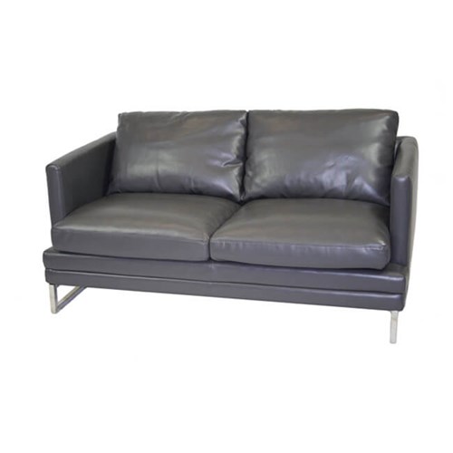 61" Tribeca Leather Loveseat