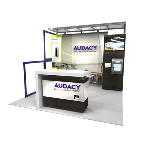 10' x 10' Inline Display with Lattice Canopy 