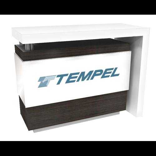 Custom Rectangular Counter with Stand-Off Top & Side