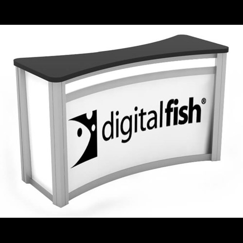 Modular Concave Rectangular Counter