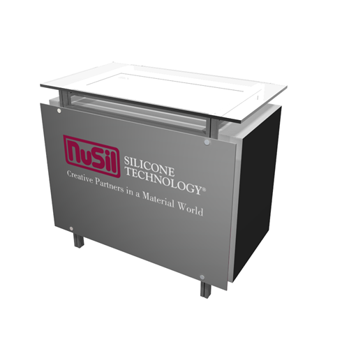 48" Rectangle Counter with Acrylic Riser