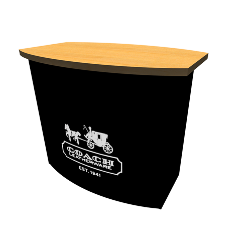 48" Rental Double-Sided Curved Counter