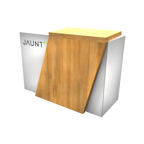 60" Custom Counter with Angled Overlay