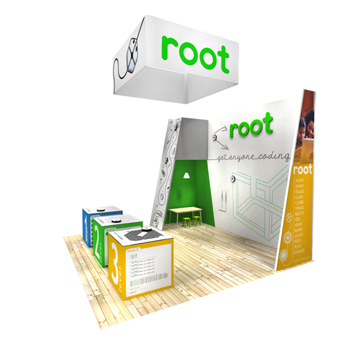 20' x 20' Rental Exhibit with Magnetic White Board Backwall