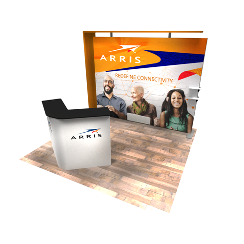 IGNITE 10' x 10' Portable Backlit Display with 9' Light-Box and Canopy