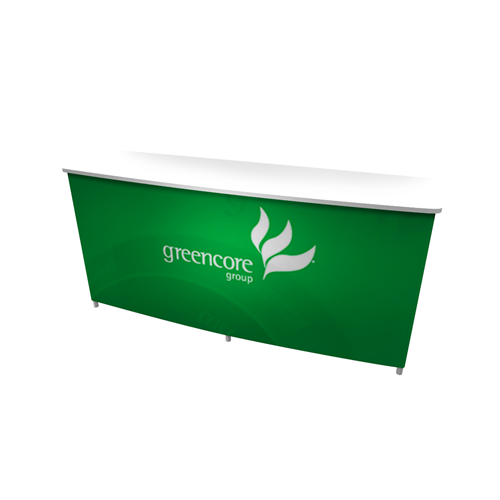 IMPACT 83" Rectangular Portable Fabric Reception Counter
