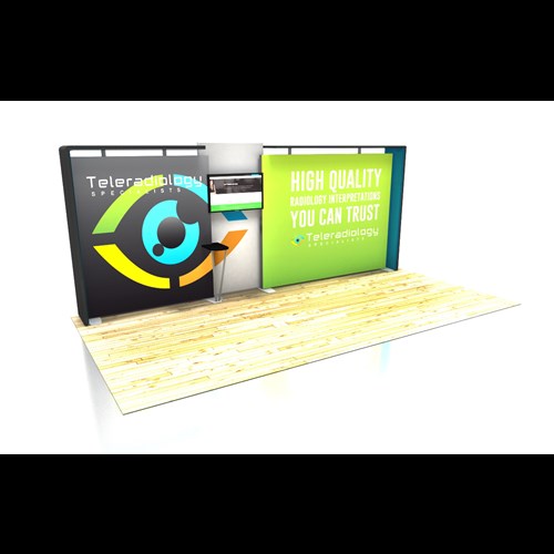 IGNITE 10' x 20' Portable Backlit Display with 9' & 7' Light-Boxes and Canopies