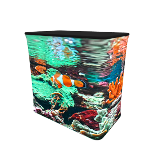 39" Inflatable Backlit Rectangular Counter