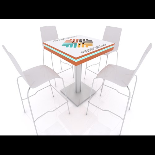 30" Square Charging Bistro Table