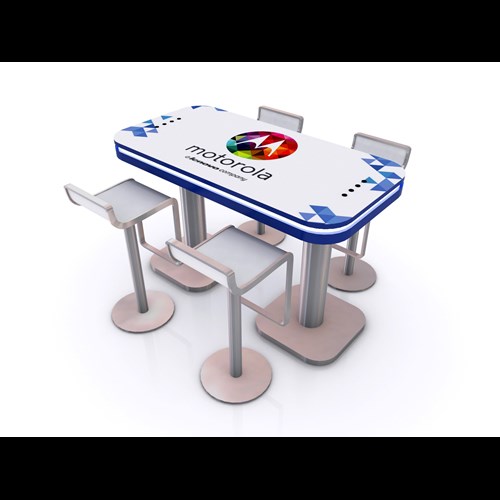 60" Rectangular Charging Table with Rounded Edges