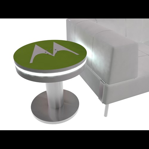 22" Round Charging End Table