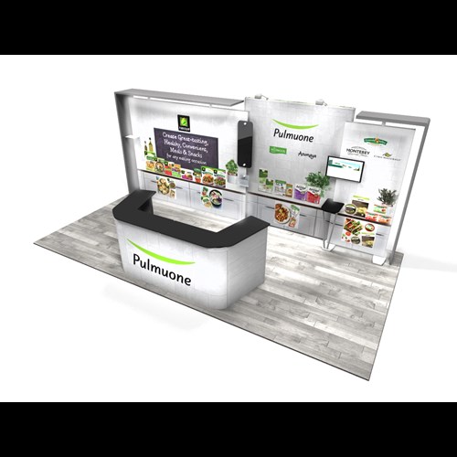 Ignite 10' x 20' Portable Rental Backlit Display with 9' & 3' Lightboxes and Canopies