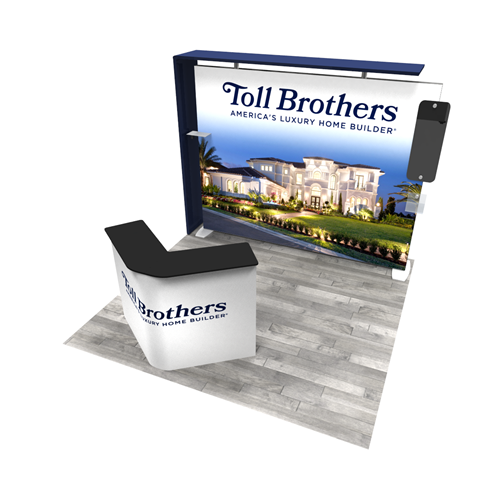 IGNITE 10' x 10' Portable Rental Backlit Display with 9' Light-Box and Canopy