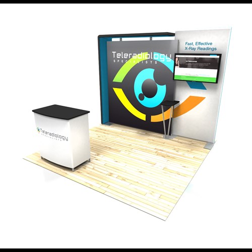 IGNITE 10' x 10' Portable Backlit Display With 7' Light-Box and Canopy