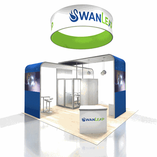 20' x 20' Rental Exhibit with 360 Branding and Conference Room