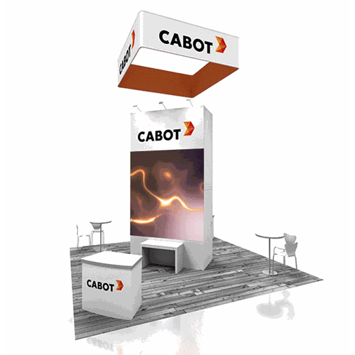 20' x 20' Rental Exhibit with Tower and Walk-In Storage