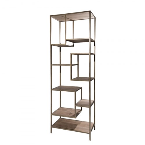 85" Geometric Shelving 