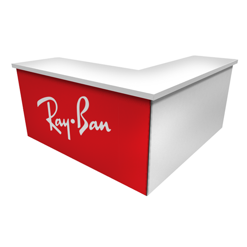 78" x 78" Rental L-Shaped Counter