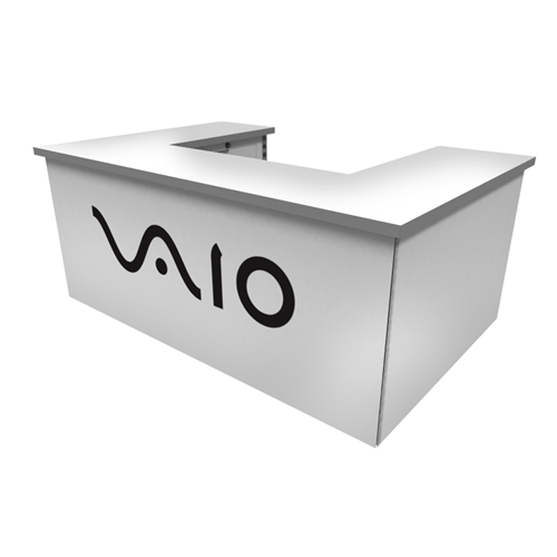 78" x 58" Rental U-Shaped Refreshment Counter